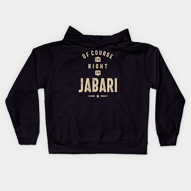 Of Course I'm Right I'm Jabari Kids Hoodie by cidolopez